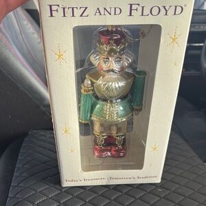 Fitz and Floyd Festive Nutcracker with Red and Green